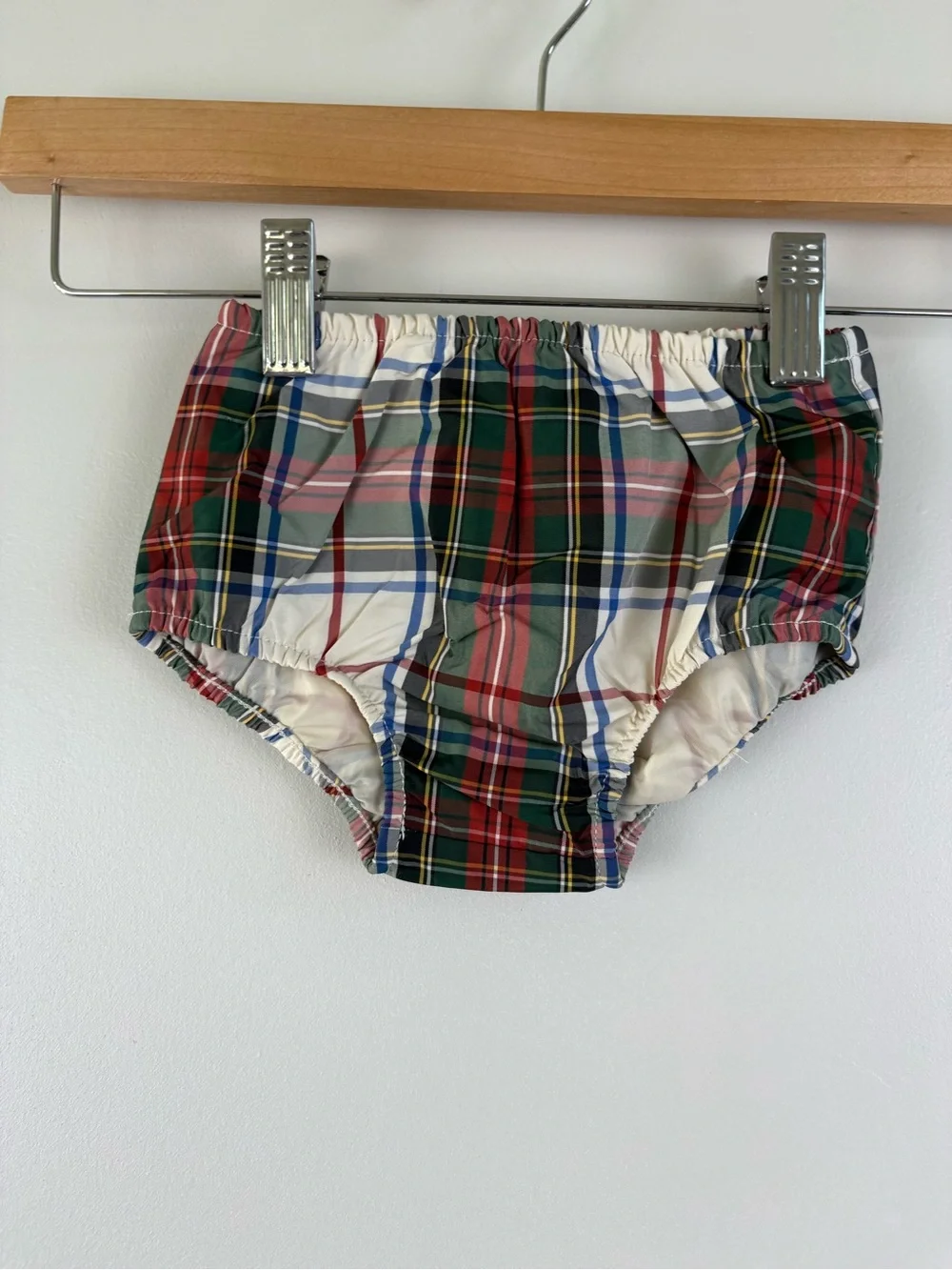 Polo Ralph Lauren Baby Girls Plaid Twill Dress & Bloomer Set Size 6 months